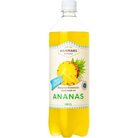 Läsk Ananas Utan Socker 8x100cl PET